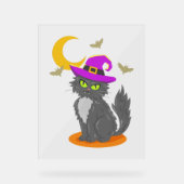 ハロウィーン猫ハロウィーンの衣装 アクリルサイン (正面)