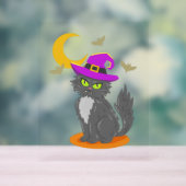 ハロウィーン猫ハロウィーンの衣装 アクリルサイン (ニュートラル)