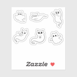 ハロウィーン猫ブー シール