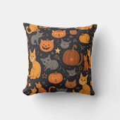 ハロウィーン猫枕 クッション (正面)