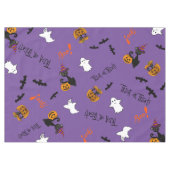ハロウィーン猫、こうもりと幽霊コットンテーブルクロス テーブルクロス (正面(横))