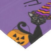 ハロウィーン猫、こうもりと幽霊コットンテーブルクロス テーブルクロス (アングル)