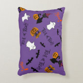 ハロウィーン猫、こうもり、幽霊 アクセントクッション (正面(垂直))