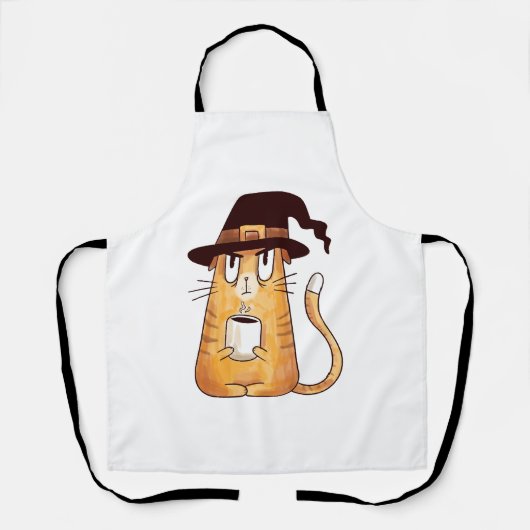 ハロウィーン猫 エプロン (正面)