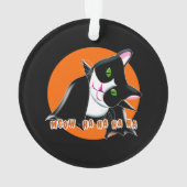 ハロウィーン猫 オーナメント (裏面)