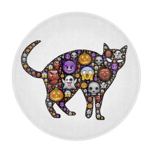 ハロウィーン猫 カッティングボード (正面)