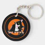 ハロウィーン猫 キーホルダー (裏面)