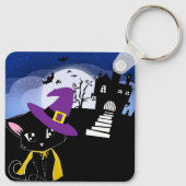 ハロウィーン猫 キーホルダー (裏面)