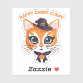 ハロウィーン猫 シール