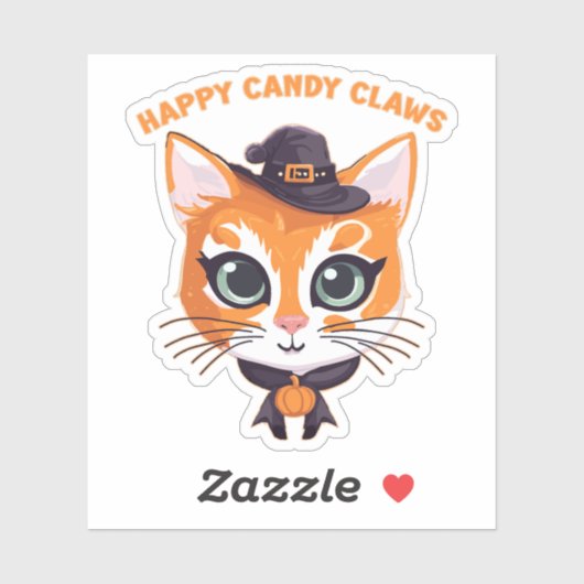 ハロウィーン猫 シール (シート)