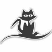 ハロウィーン猫 シール (正面)