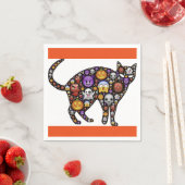 ハロウィーン猫 スタンダードカクテルナプキン (インサイチュ)