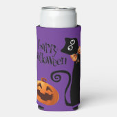 ハロウィーン猫 スリム缶クーラー (Seltzer正面)