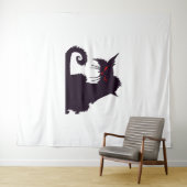 ハロウィーン猫 タペストリー (インサイチュ(横))