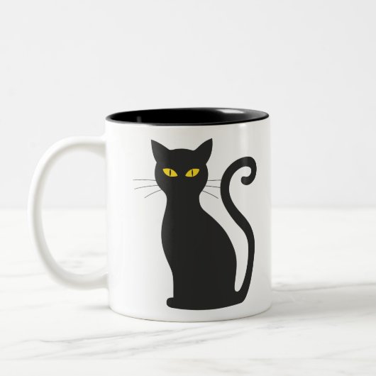 ハロウィーン猫 ツートーンマグカップ (左)