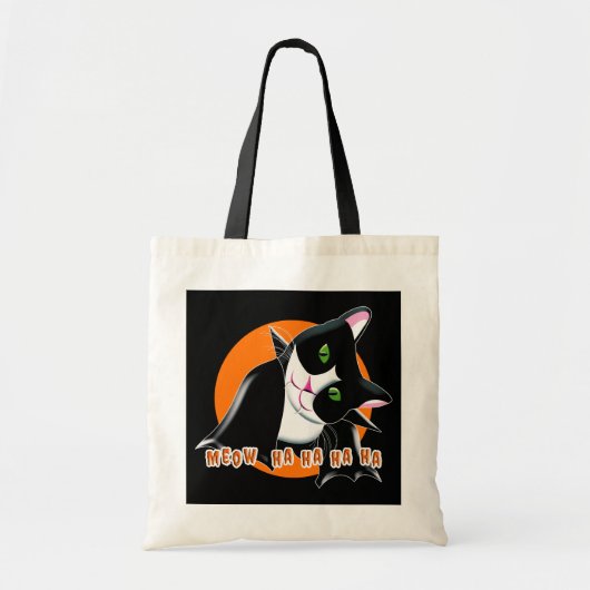 ハロウィーン猫 トートバッグ (正面)