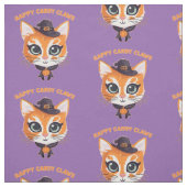 ハロウィーン猫 ファブリック (見本)