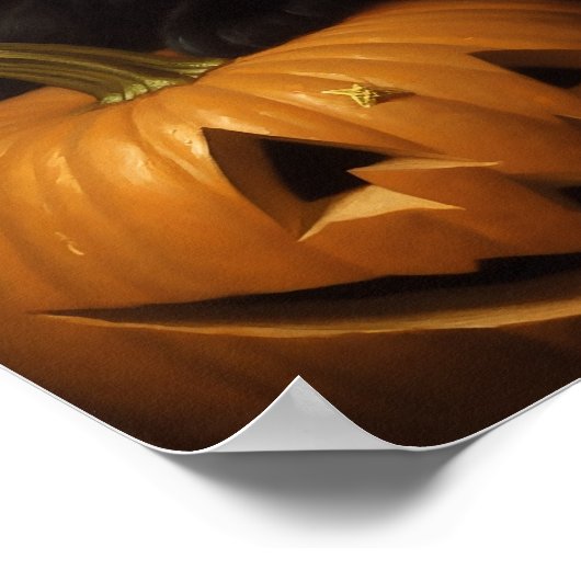 ハロウィーン猫 ポスター (角)