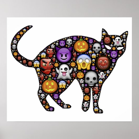 ハロウィーン猫 ポスター (正面)