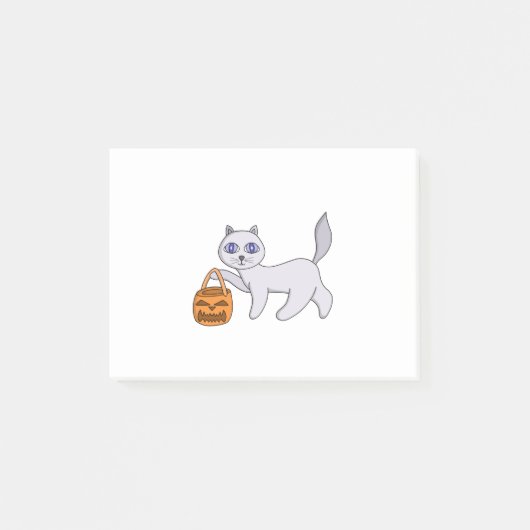 ハロウィーン猫 ポストイット (正面)
