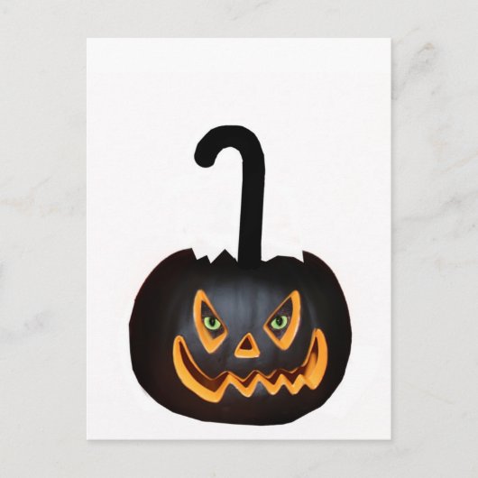 ハロウィーン猫 ポストカード (正面)
