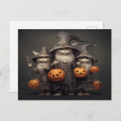 ハロウィーン猫 ポストカード (正面/裏面)