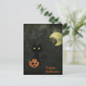ハロウィーン猫 ポストカード (スタンド正面)