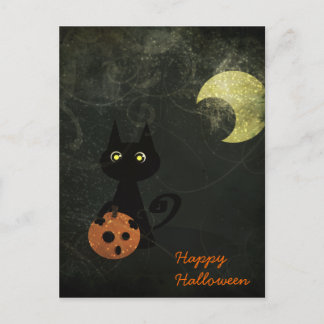 ハロウィーン猫 ポストカード