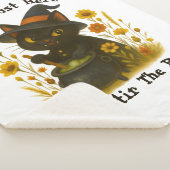 ハロウィーン猫 – ポットをかき混ぜるためにここにいる シェルパブランケット (3/4)