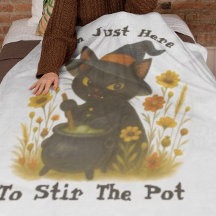 ハロウィーン猫 – ポットをかき混ぜるためにここにいる