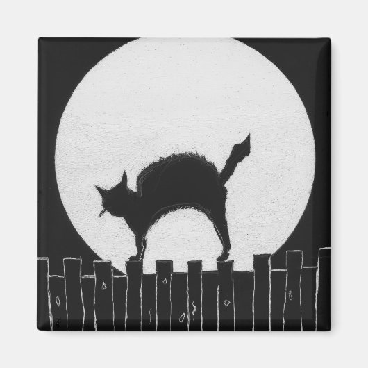 ハロウィーン猫 マグネット (正面)