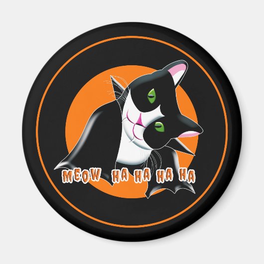 ハロウィーン猫 マグネット (正面)