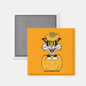 ハロウィーン猫 マグネット (正面/裏面)
