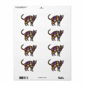 ハロウィーン猫 ラベル (フルシート)