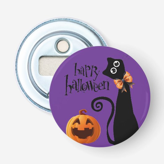 ハロウィーン猫 栓抜き (正面)