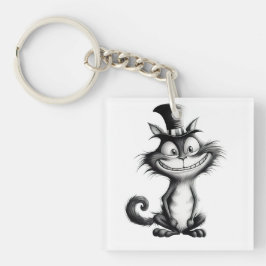 ハロウィーン猫#8デジタルアート キーホルダー