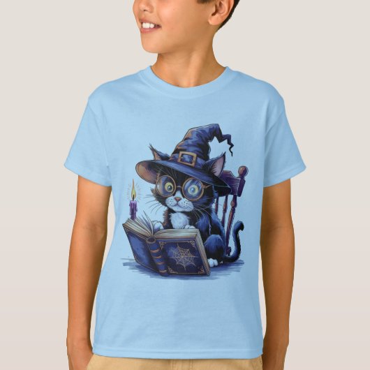 ハロウィーン猫 Tシャツ (正面)