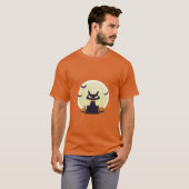ハロウィーン猫 Tシャツ (正面フル)
