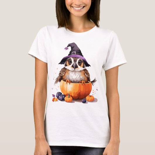 ハロウィーン猫 Tシャツ (正面)