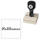 ハロウィーン生地フォント文字ラインアート ラバースタンプ (押印)