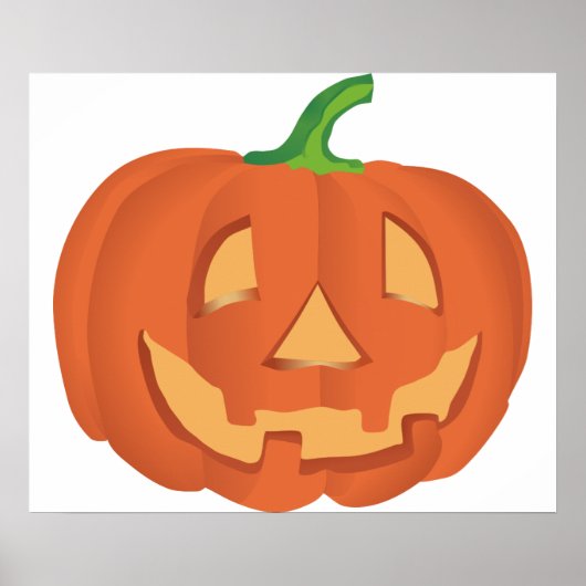 ハロウィーン用かぼちゃ1 ポスター (正面)