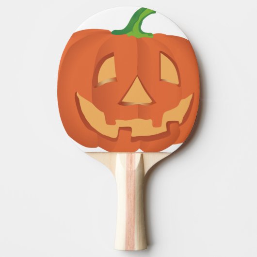 ハロウィーン用かぼちゃ1 卓球ラケット (正面)