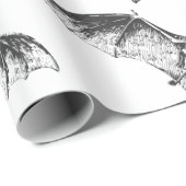 ハロウィーン用のカスタマイズ可能なこうもり包装紙 ラッピングペーパー (ロールコーナー)