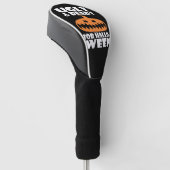 ハロウィーン用のカボチャのための醜くて準備ができている ゴルフヘッドカバー (アングル)