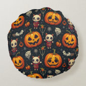 ハロウィーン用のクッション ラウンドクッション (裏面)