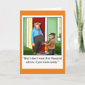 ハロウィーン用のハロウィンユーモア用挨拶カード カード (正面)