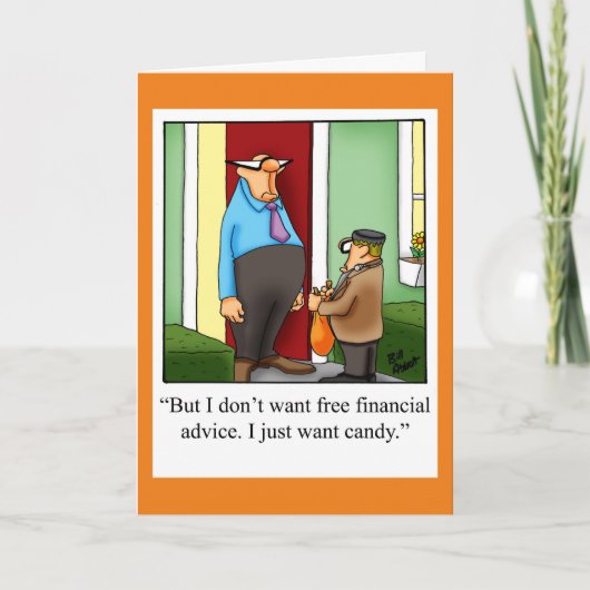 ハロウィーン用のハロウィンユーモア用挨拶カード カード (正面)