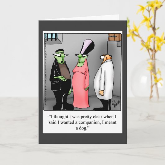 ハロウィーン用のハロウィンユーモア用挨拶カード カード (黄色い花)