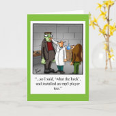 ハロウィーン用のハロウィンユーモア用挨拶カード カード (黄色い花)