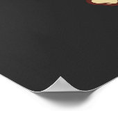 ハロウィーン用のピースパームツリースケルトン手印 ポスター (角)